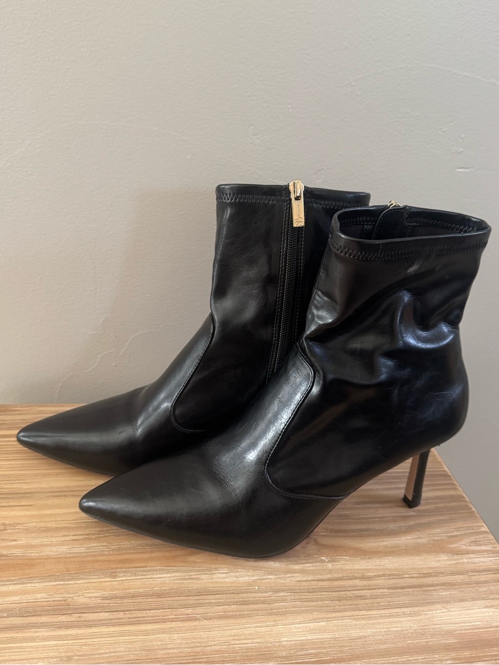 Black Pointed Toe Ankle Boots